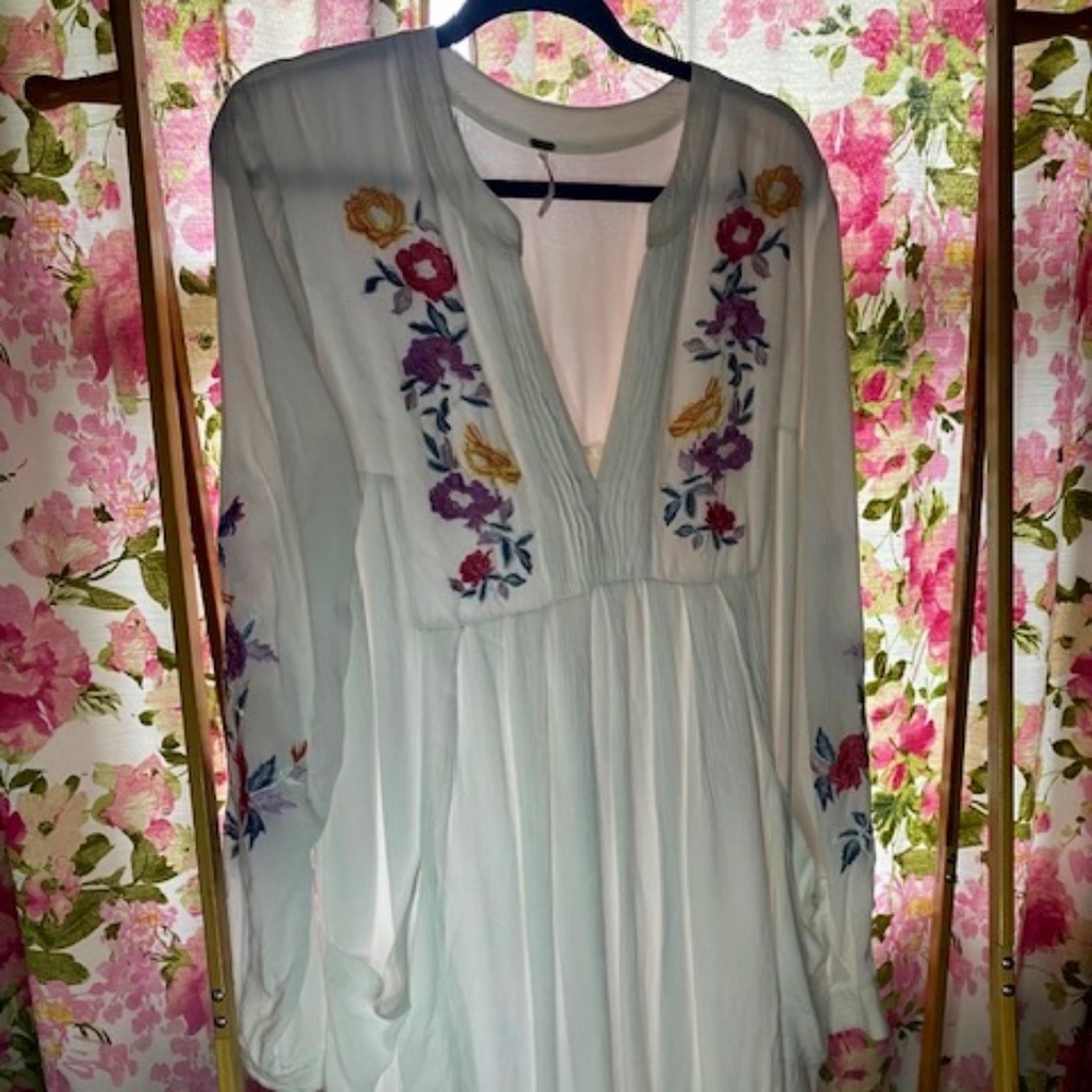 Free People embroidered dress